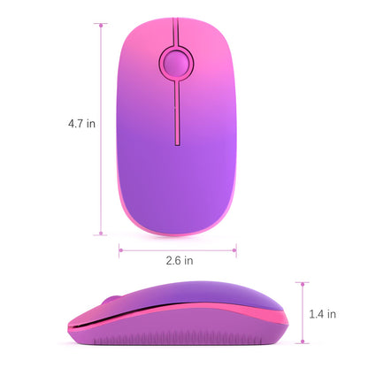 VssoPlor Wireless Mouse - Black & Gold