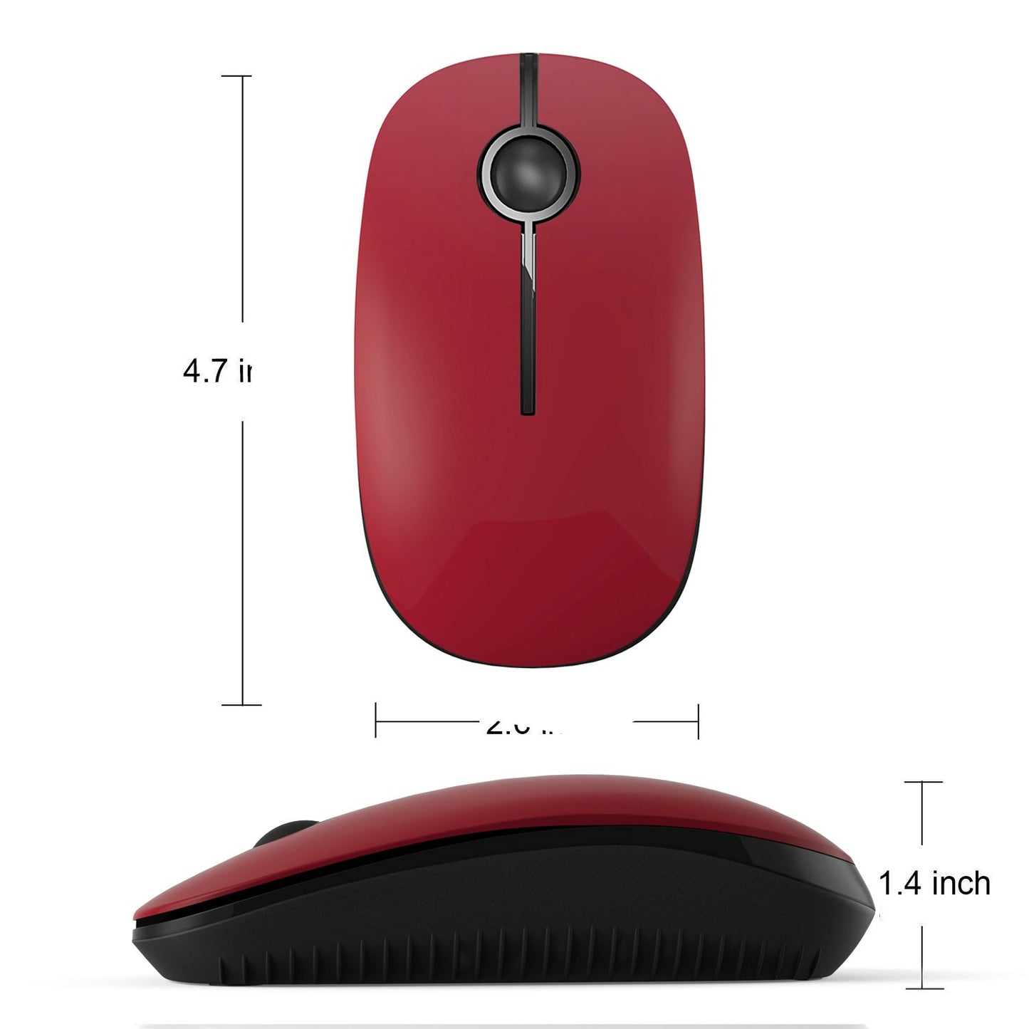 VssoPlor Wireless Mouse - Black & Gold