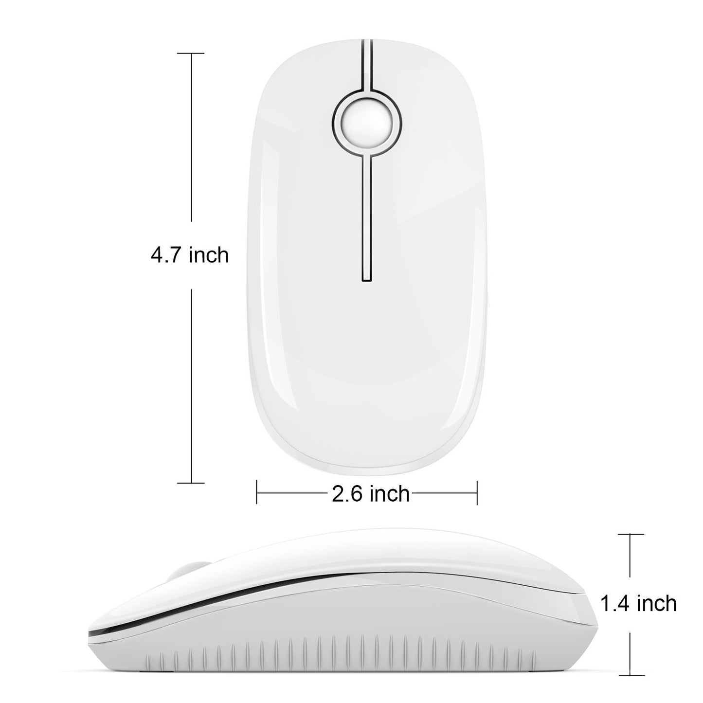 VssoPlor Wireless Mouse - Black & Gold