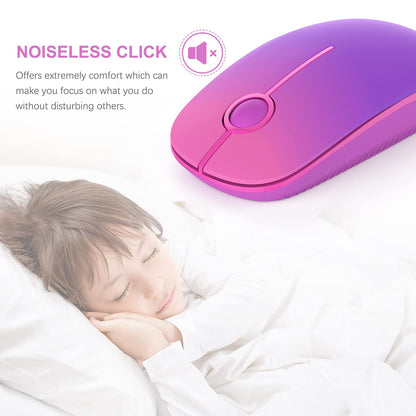 VssoPlor Wireless Mouse - Black & Gold