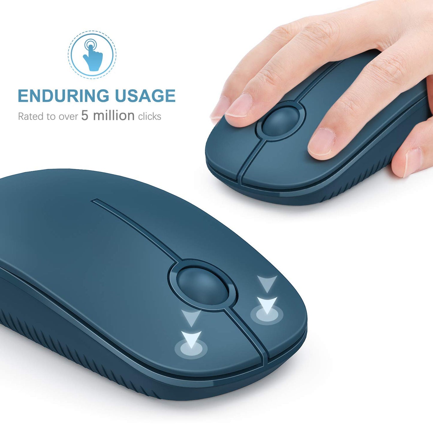 VssoPlor Wireless Mouse - Black & Gold