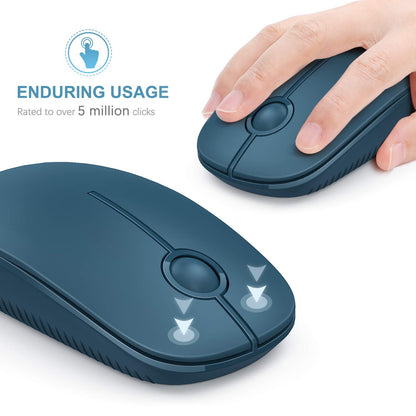 VssoPlor Wireless Mouse - Black & Gold