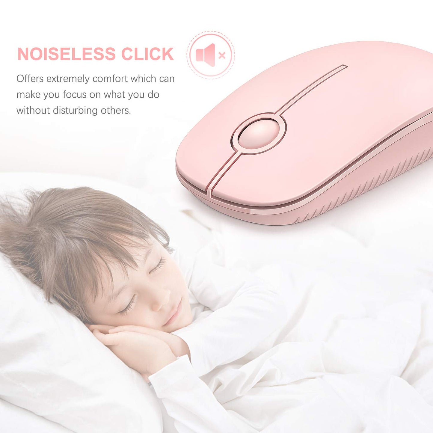 VssoPlor Wireless Mouse - Black & Gold