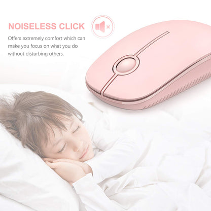 VssoPlor Wireless Mouse - Black & Gold