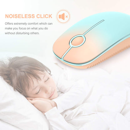 VssoPlor Wireless Mouse - Black & Gold