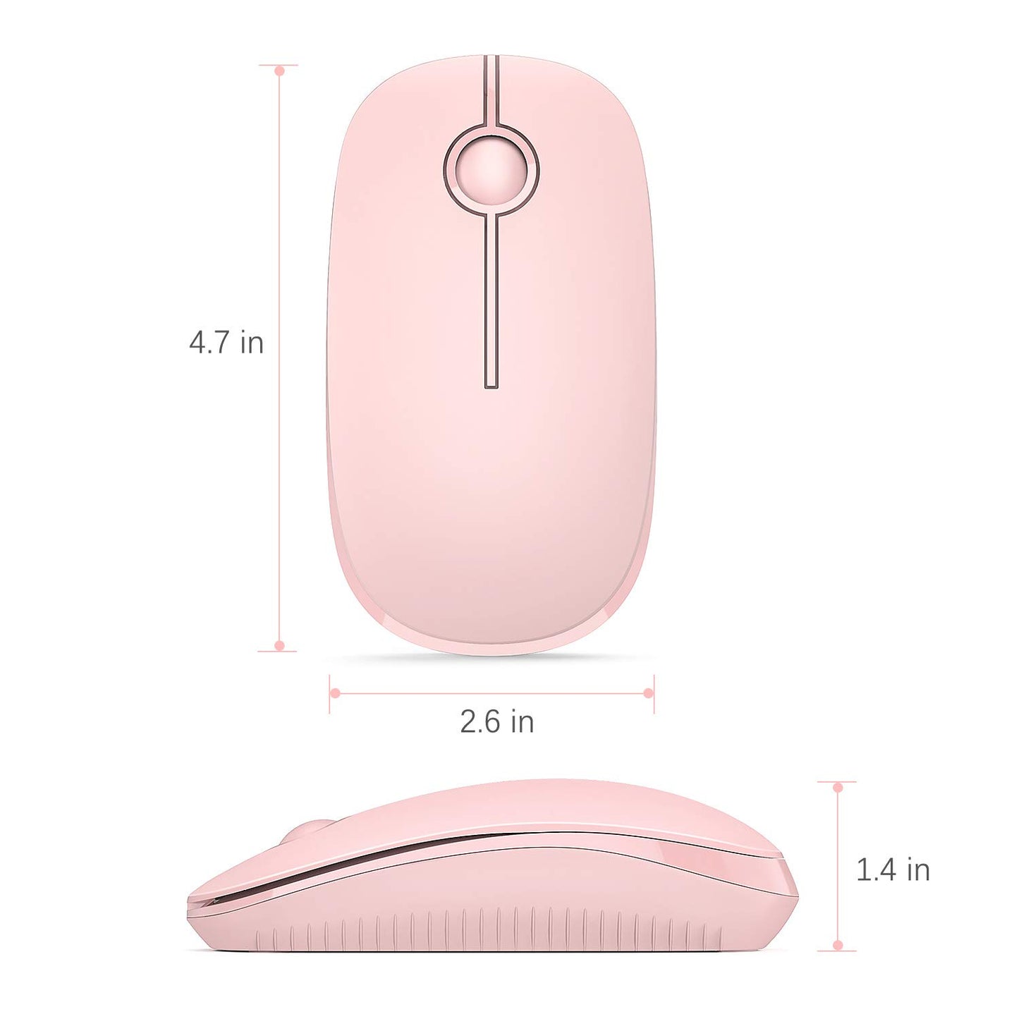 VssoPlor Wireless Mouse - Black & Gold