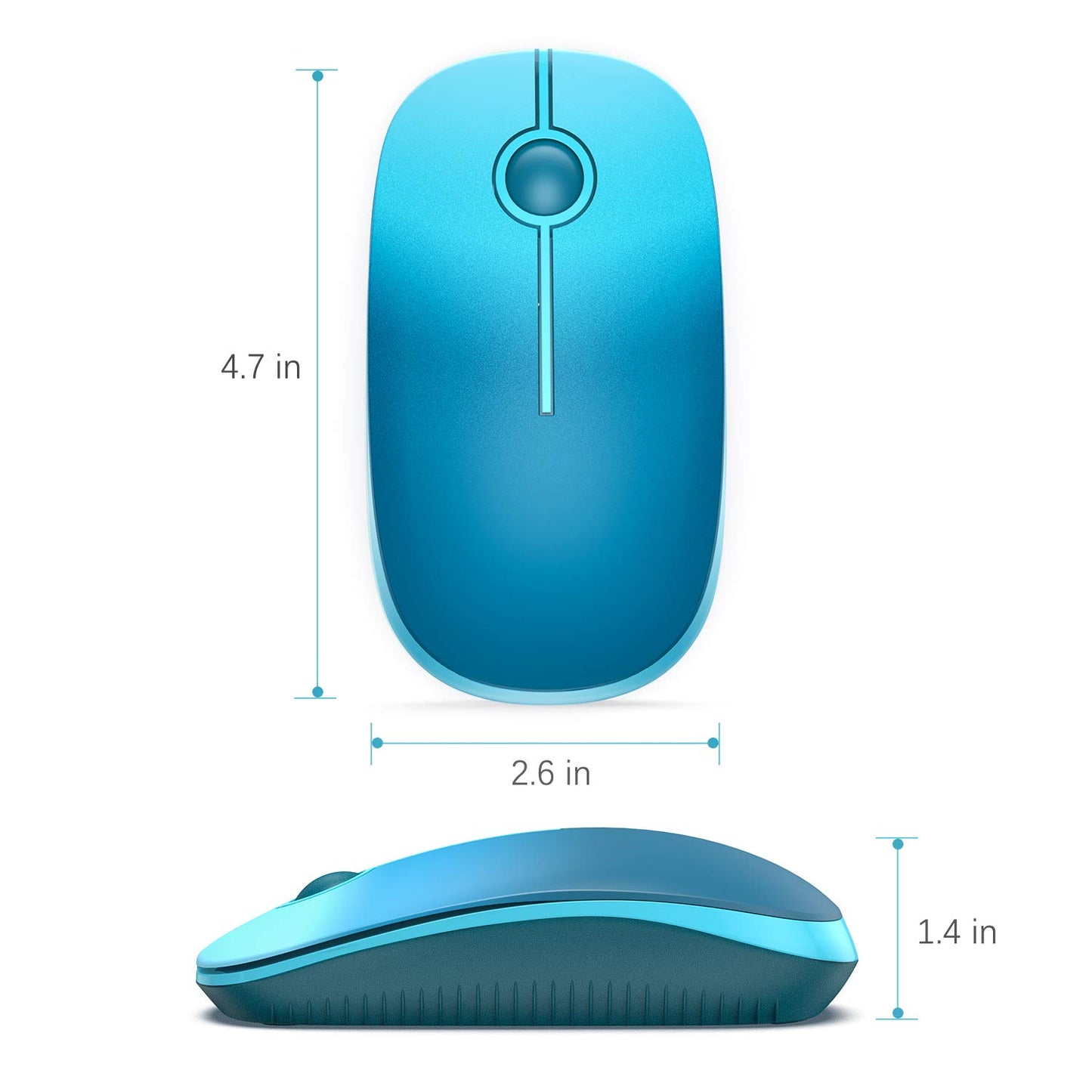 VssoPlor Wireless Mouse - Black & Gold