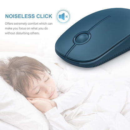 VssoPlor Wireless Mouse - Black & Gold