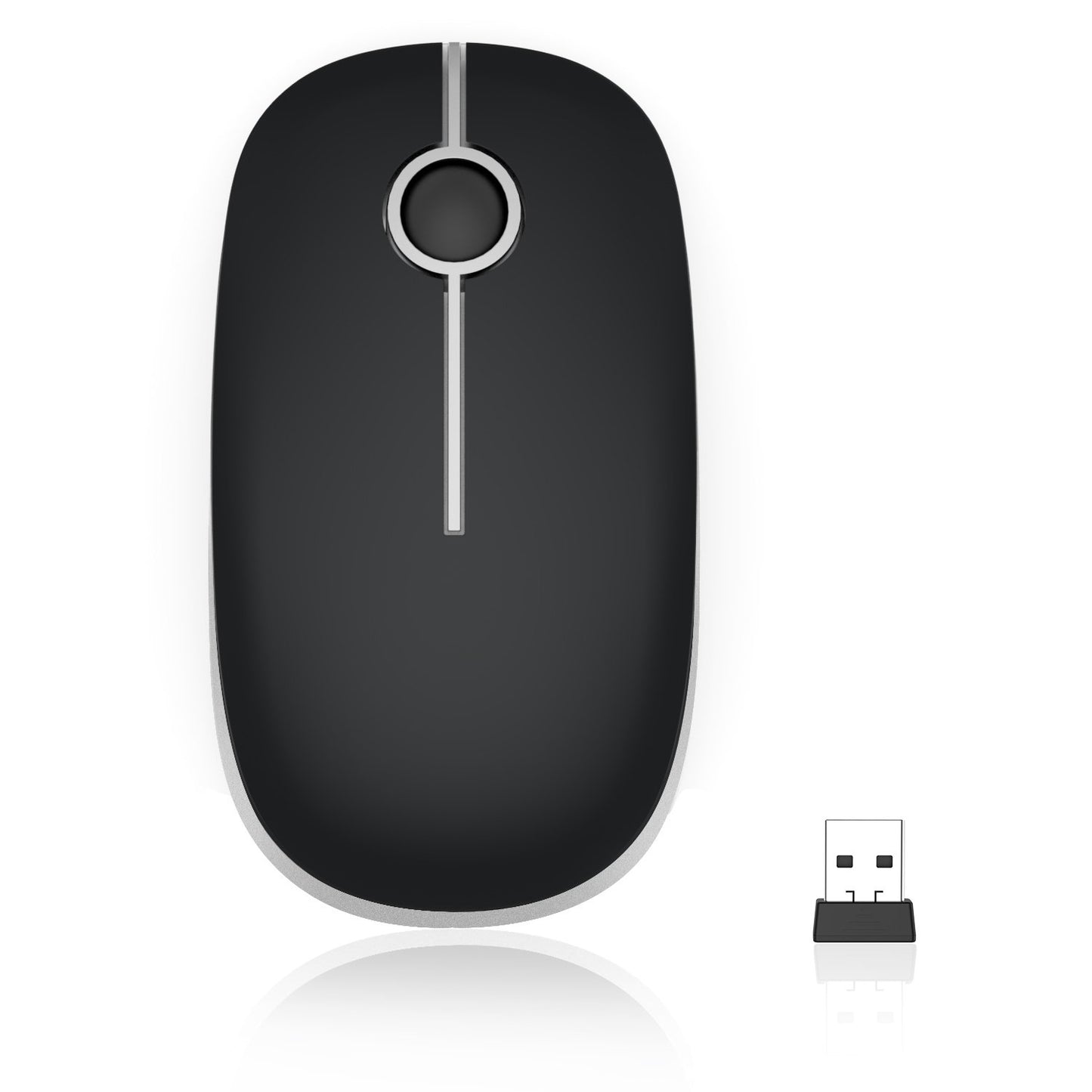 VssoPlor Wireless Mouse - Black & Gold