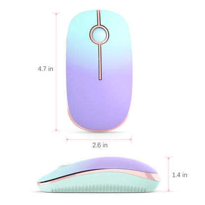 VssoPlor Wireless Mouse - Black & Gold