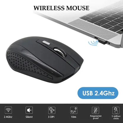 2.4G Wireless Mouse Portable Ergonomics Mouse Mobile Optical Office Mouse Adjustable 1600DPI Levels For Notebook Laptop MacBook
