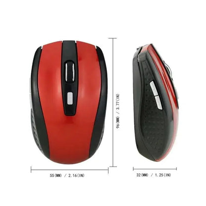 2.4G Wireless Mouse Portable Ergonomics Mouse Mobile Optical Office Mouse Adjustable 1600DPI Levels For Notebook Laptop MacBook