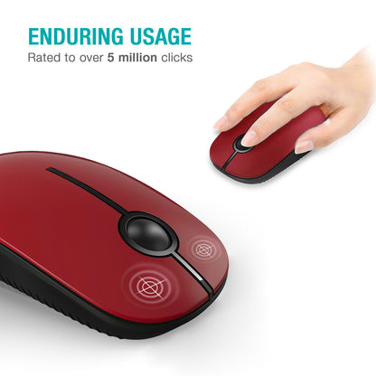 VssoPlor Wireless Mouse - Black & Gold