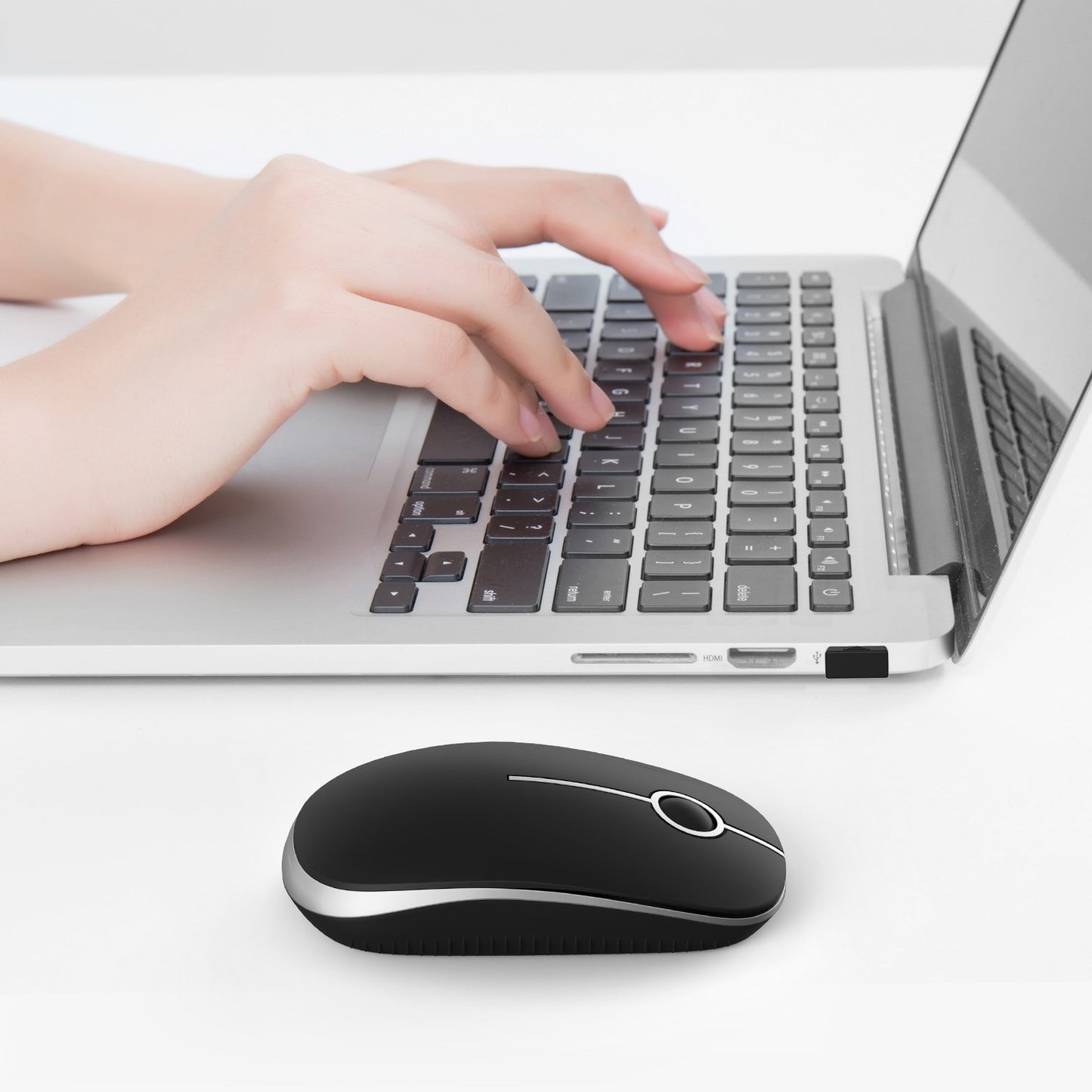 VssoPlor Wireless Mouse - Black & Gold