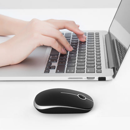 VssoPlor Wireless Mouse - Black & Gold