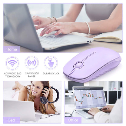 VssoPlor Wireless Mouse - Black & Gold