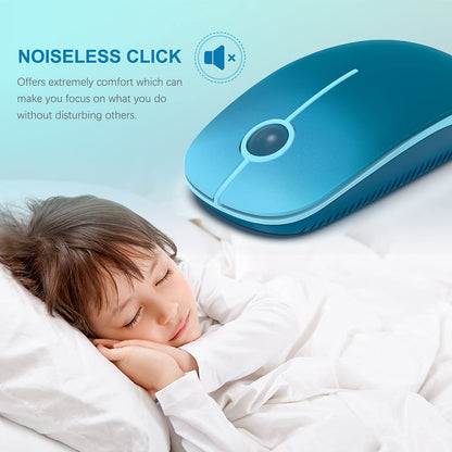 VssoPlor Wireless Mouse - Black & Gold