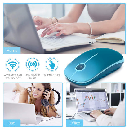 VssoPlor Wireless Mouse - Black & Gold