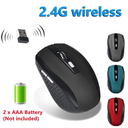 2.4G Wireless Mouse Portable Ergonomics Mouse Mobile Optical Office Mouse Adjustable 1600DPI Levels For Notebook Laptop MacBook