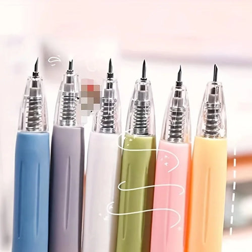 1pc Creative Retractable Precision Craft Cutting Tool: The Perfect Student Utility Knife Pen for Art Paper Scrapbooking!