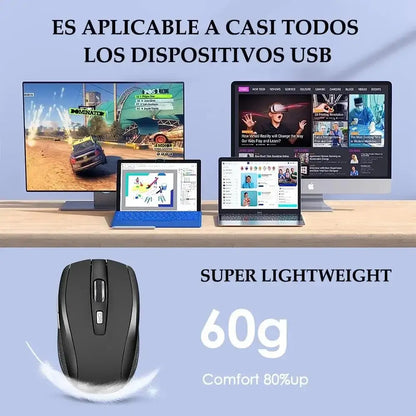 2.4G Wireless Mouse Portable Ergonomics Mouse Mobile Optical Office Mouse Adjustable 1600DPI Levels For Notebook Laptop MacBook